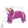 Комбинезон для собаки СКОТЧ-ТЕРЬЕР, спортивный дождевик без подкладки, на кобеля, длина спины 37см, обхват груди 62см, ТУЗИК