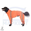 Комбинезон для собаки МИТТЕЛЬШНАУЦЕР, спортивный дождевик без подкладки, на кобеля, длина спины 51см, обхват груди 74см, ТУЗИК