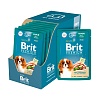 Брит Премиум влажный корм для собак мелких пород, кусочки в соусе с уткой и яблоком, 85г, BRIT Premium