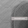 Коврик-пеленка впитывающий многоразовый противоскользящий, 60*70см, серый, П-1055, OSSO