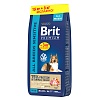 АКЦИЯ Брит Премиум СЕНСИТИВ сухой корм для собак с чувствительным пищеварением, с ягненком и индейкой, 15кг + 3кг в подарок! BRIT Premium Sensitive