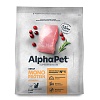 АльфаПет МОНОПРОТЕИН сухой корм для взрослых кошек с индейкой,  400г, ALPHAPET Monoprotein