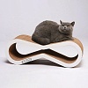 Когтеточка для кошек ЭКВАТОР картонная, 60*20*22см, белая, 2622, ТУМЯУ