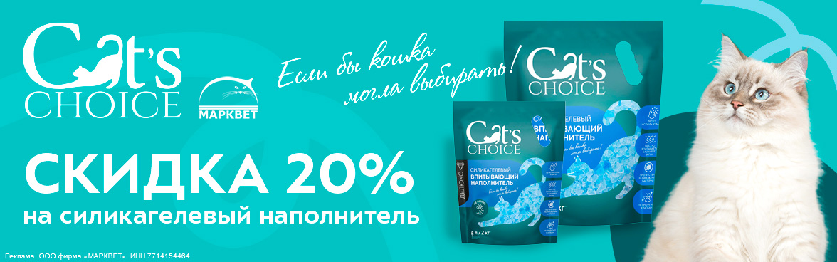 CAT'S CHOICE силикагель - 20%__10.2025