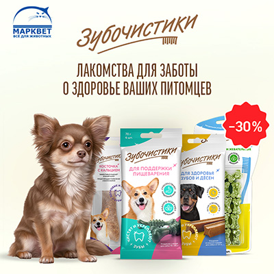 ДЕРЕВЕНСКИЕ ЛАКОМСТВА - 30% на "зубочистики" для собак!