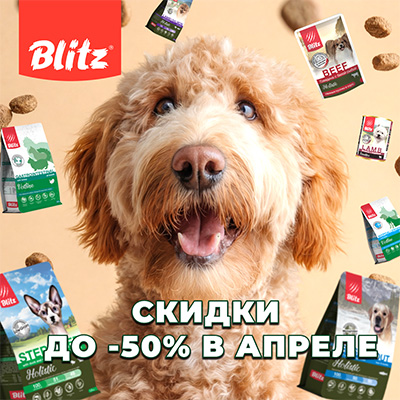 BLITZ - скидки до 50% на корма для собак и кошек!