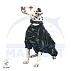 Комбинезон для собаки ТЕРЬЕР ДЖЕКА РАССЕЛА, дождевик - камуфляж, без подкладки, на суку, длина спины 36см, обхват груди 55см, ТУЗИК