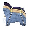 Комбинезон для собаки БАССЕНДЖИ, спортивный, утепленный на флисе, на суку, длина спины 39см, обхват груди 54см, ТУЗИК