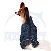 Комбинезон для собаки ТАКСА БОЛЬШАЯ, мембранная ткань на флисе, НА КОБЕЛЯ, длина спины 50см, обхват груди 60см, ТУЗИК
