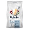 АльфаПет МОНОПРОТЕИН сухой корм для взрослых кошек с белой рыбой, 3кг, ALPHAPET Monoprotein