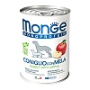 Монж МОНОПРОТЕИН ФРУТ консервы для собак, монобелковые, с кроликом и яблоком, 400г, MONGE Monoprotein Fruit