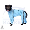 Комбинезон для собаки МИТТЕЛЬШНАУЦЕР, спортивный дождевик без подкладки, на суку, длина спины 47см, обхват груди 73см, ТУЗИК