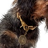 Ошейник для собак ХАНТЕР Лист 8мм/45см, нерегулируемый, бежевый, с карабином, нейлон, 65923, HUNTER LIST