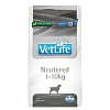Фармина Вет Лайф НЬЮТЕД диетический сухой корм для взрослых кастрированных или стерилизованных собак весом до 10кг,  2кг, FARMINA Vet Life Neutered Canine