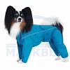 Комбинезон для собаки КЕРН-ТЕРЬЕР, мембранная непромокаемая ткань, НА КОБЕЛЯ, длина спины 38см, обхват груди 63см, ТУЗИК