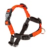 Шлейка для собак тренировочная КОАЧ, размер М, 10мм, нейлон, оранжевая/черная, 75556039, FERPLAST