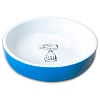 Миска для кошек КОШКА С БАНТИКОМ, 370мл, керамика, голубая, MKR060820, MR.KRANCH
