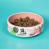 Миска для животных ТРОПИКИ, 350мл, ⌀12,5см, розовая, фарфор, MKR080111, MR. KRANCH