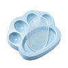 Миска для медленного кормления ЛАПА МИНИ 2 в 1, 20*18*h3см, голубая, пластик/резина, PDHF015, PET DREAM HOUSE Paw Slow Feeder & Lick Pad  