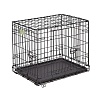 Клетка для животных Мидвест АЙКРЕЙТ, 2-х дверная, 61х46х48h см, черная, металл, 1524DD, MIDWEST ICRATE