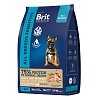 Брит Премиум СЕНСИТИВ сухой корм для собак с чувствительным пищеварением, с лососем и индейкой, 1кг, BRIT Premium Sensitive