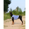 Майка для собак ПОЛОСКА, размер 40см, длина 35-38см, обхват груди 51-53см, х/б, синяя, Тм-1079, OSSO