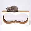 Когтеточка для кошек АКВАРИУМ картонная, 77*37*22см, белая, 2684, ТУМЯУ