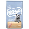 АльфаПет МЕНЮ сухой корм для взрослых кошек с домашней птицей, 1,5кг, ALPHAPET Menu