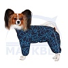 Комбинезон для собаки ТАКСА БОЛЬШАЯ, мембранная ткань на флисе, НА КОБЕЛЯ, длина спины 50см, обхват груди 60см, ТУЗИК