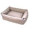 Лежак для собак ХАЛК №3 со съемным чехлом, 125*97*28см, мебельная ткань рогожка, цвет в ассортименте, БОБРОВЫЙ ДВОРИК