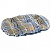 Лежак-подушка СКОТТ-78, для собак, 78 х 50см, хлопок/полиэстер, синяя клетка, 83627801,  FERPLAST