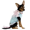 Попона для собак ТИК-ТАК КАНДИ, размер XS, длина спины 24см, объем груди 28см, голубая/розовая, хлопок, TT102-ХS, FOR PETS ONLY