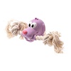 Игрушка для собак СОБАКА С КАНАТОМ, 19см, латекс, L-422, ZooOne PET TOY