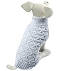 Свитер для собак ЗЕФИР, размер S, длина спины 25см, объем груди 36-40см, серо-голубой, 12271519, TRIOL