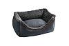 Лежак для собак с бортом  ХАНТЕР БЕРГАМО, 80х60 см, темно-серый, хлопок/п/э, HUNTER BERGAMO