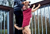 Свитер для собак Хантер МАЛЬМЁ, длина спины 40см, объем груди 50-60см, бордовый, акрил, 62885, HUNTER Malmö