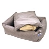 Лежак для собак ХАЛК №3 со съемным чехлом, 125*97*28см, мебельная ткань рогожка, цвет в ассортименте, БОБРОВЫЙ ДВОРИК