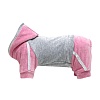 Спортивный костюм для собак ЧЕМПИОН, размер 25, длина спины 25см, обхват груди 38-42см, серый/розовый, Скч-1003, OSSO Fashion