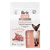 Брит Кеа СЕНСИТИВ сухой корм для кошек с чувствительным пищеварением, с индейкой и ягненком,  400г, BRIT CARE Sensitive Healthy Digestion