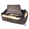 Лежак для собак ХАЛК №1 со съемным чехлом, 88*71*25см, мебельная ткань рогожка, цвет в ассортименте, БОБРОВЫЙ ДВОРИК