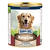 Хэппи Дог НАТУР ЛАЙН влажный корм для собак, с телятиной, сердцем, печенью, рубцом, 970г, HAPPY DOG Natur Line