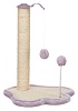 Когтеточка-столбик для кошек Junior Лапа, 40х50х38см, сизаль светло-лиловый/натуральный, 42931, TRIXIE Junior 
