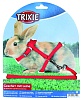 Шлейка для кролика, с поводком, 8мм/120см, нейлон, 6150, TRIXIE