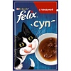 Феликс СУП влажный корм для кошек с говядиной, кусочки в соусе, 48г, FELIX
