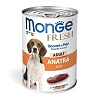 Монж ФРЕШ влажный корм для собак, мясной рулет с уткой, 400г, MONGE Fresh