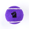 Игрушка для собак ТЕННИСНЫЙ МЯЧ, ⌀10см, резина/полиэстер, фиолетовый, MKR001300, MR.KRANCH
