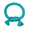 Игрушка для собак ДРАЙ ТЕК РИНГ, жевательное кольцо-канат с ароматом арахиса, 20см, голубое, 33299, PLAYOLOGY Dri-Tech Ring