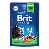 Брит Премиум влажный корм для стерилизованных кошек, кусочки в соусе с курицей, 85г, BRIT Premium